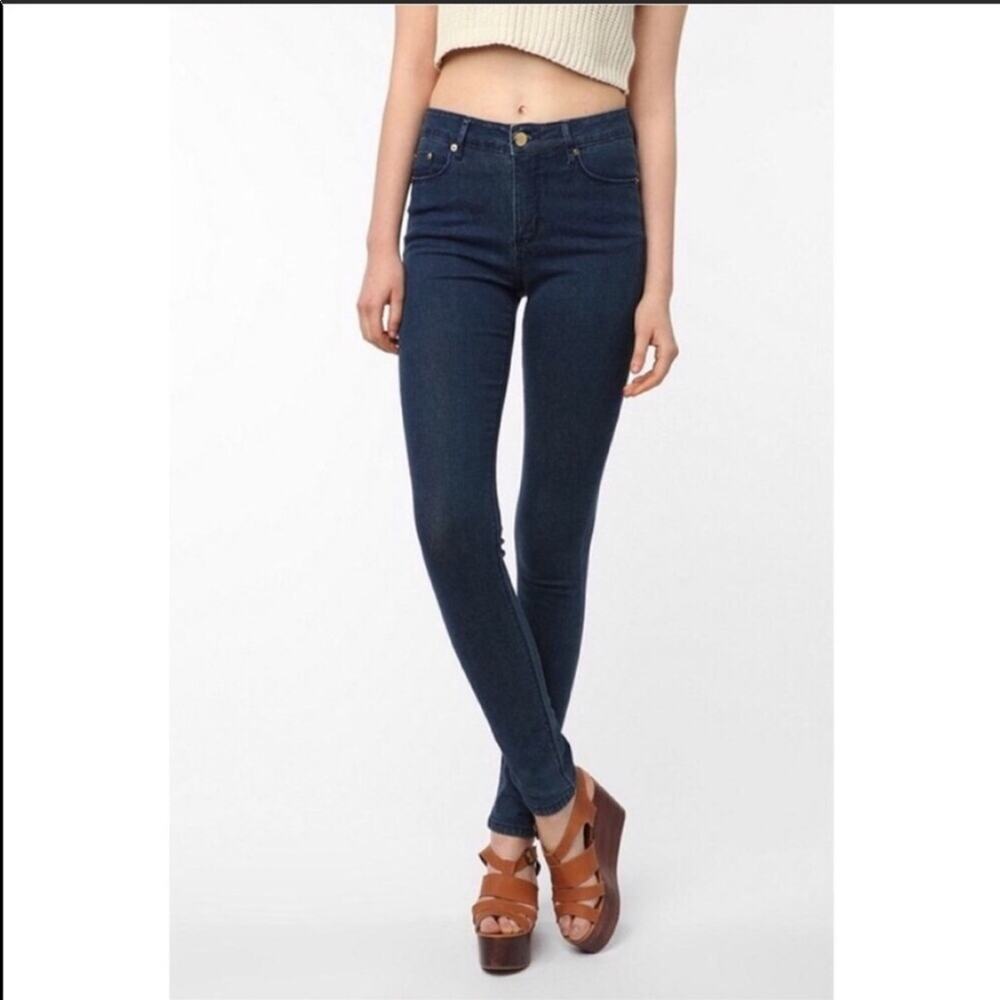 UO URBAN OUTFITTERS BDG Medium Dark Wash Blue Ankle Cigarette Skinny Jeans 27